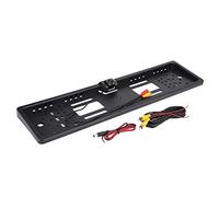 aqxreight 170° Wide Angle Car Reverse Backup Camera with 4 Infrared LED Night Vision and License Plate Frame - Automotive Rear View Camera for European Vehicles