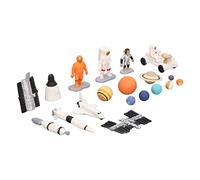 aqxreight 19Pcs Space Model Toys Aerospaceplane Lunar Rover Astronaut 9 Planets Space Model Series Set for Kids X 1 Chimp Aerospaceplane X Series 1 2 This