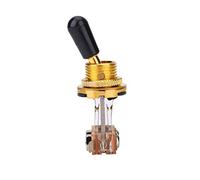 aqxreight 1Pc 3 Way Toggle with Tip Replacement Part for Electric Guitar on the Sensitive Noi 3 Way SwitchGuitar SwitchGuitar Toggle Switch3 SwitchElectric (Gold)
