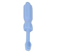 aqxreight 2 in Silicone Toothbrush & Teether Soft Molar Brush for Infants Vibrant Colors Gums & Soothe Teething Easy Chewable Toy (Blue)
