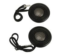 aqxreight 2 Pcs Car Tweeter Hifi Black Compact Structure 150W Dome Tweeter with Base for All Car Audio Systems Detail Music Clarity Vocals in Smoother Quality to and Sound the