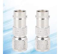 aqxreight 2 Pcs Coaxial Adapter Plated Brass BNC Female to UHF RF Connector and Good Applicable RF ConnectorCoaxial ConnectorRF AdapterBNC to UHF ConnectorCoaxial Plug