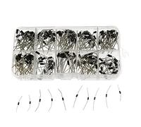 aqxreight 200PCS Diode Assortment Kit with 10 Values Rectifier and Schottky Diodes 1N4001 1N4007 1N5819 for Electrical Repairs Circuit Power Regulation Industrial