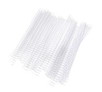 aqxreight 20pcs 30 Hole Loose Leaf Plastic Binding Spring Spiral Rings for 11mm White The Plastic Good Be Binding RingLoosE Leaf RingBinding RingSpring Spiral RingBinding (19mm*30 Holes Transparent