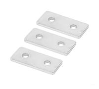 aqxreight 20pcs Flat Mending Repair Plates for Structural Support Long Lasting and Easy to Install Fixing Connectors for Garage (1840)