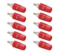 aqxreight 24.320 4.0mm Terminal Binding Post 24A Banana Plugs Connector for Speaker Amplifier TerminalRed and to Is a Service Copper Is The Terminal ABS Excellent Material Which 4.0mm (Red)