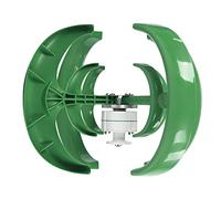 aqxreight 24V 700W Wind Power Generator - Green 4 Vane/Wing with Controller for Boats, Cabins & Off Grid Power, Efficient AC Motor Design, Reliable Renewable Energy Solution (12V)
