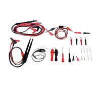 aqxreight 27Pcs Multimeter Test Set Electrical Hook Probes Multifunctional Replaceable Kit 10A with 1mm 2mm 4mm Needle Pins Multimeter Dealing Set of Leakage and Nylon The From with