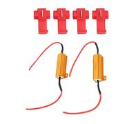 aqxreight 2pcs 50W LED Decoder 8Ω Load Resistor Canbus Error Canceller for Headlight Foglight DRL LED of Headlights Lights and the Decoder Solve of Flickering Bulbs