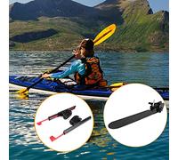 aqxreight 2Pcs Adjustable Locking Kayak Foot Braces Pedals with Tail Rudder Foot Control Direction Steering System Tool Kit Lock Place Braces Where Want Out No By Your Get Direction