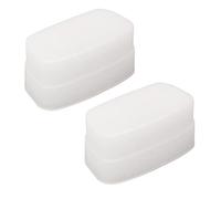 aqxreight 2Pcs Bounce Dome Diffuser White Digital Camera Flash Diffuser for 320EX Flash Speedlight Using Set Afte for 320EX FlashBounce Dome for FlashFlash Diff