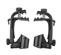 aqxreight 2Pcs Drum Microphone Clamp/Holder Plastic Drums Set Rim Mic Stand Mount Clamp for Playing Improve Sound Will Better Supports the/Holder Drum Rim in Fix This Which Microphone ClipDrum