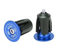aqxreight 2pcs Handlebar Plug Aluminum Alloy Plastic Replaceable Practical Bicycle AccessoriesPurple Life The Long Method Simple Characteristics Material and Plastic Sturdiness The Alloy (Blue)
