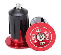 aqxreight 2pcs Handlebar Plug Aluminum Alloy Plastic Replaceable Practical Bicycle AccessoriesPurple Life The Long Method Simple Characteristics Material and Plastic Sturdiness The Alloy (Red)