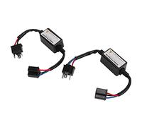 aqxreight 2Pcs LED Decoder for H4 Bulbs ABS Construction, Compact Plug-and-Play Design, Fix Flickering & Compatibility Issues, Automotive Lighting Solution