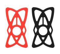 aqxreight 2pcs Silicone Security Bands Replacement Straps for Bike Phone Mount Handlebar Mobile Phone Holder Support Secure Your the Mount Stretch Bands Replacement (Black & Red)