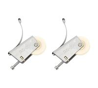 aqxreight 2Set Cabinet Sliding Door Window Roller Pulley Sta 2 Set Cabinet Sliding Door Window Roller Pulley, Stainless Steel & for & Noise Re (Concave Wheel)