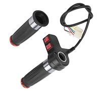 aqxreight 3 Gear Speed Throttle Grip Accelerator Electric Scooter Bike Throttle Handle Service Electric High Rubber More Made The ABS Material and High (Forward and Reverse + Three-Speed