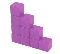 aqxreight 30PCS Plastic Dice Set 16mm Glossy Write On Teaching Cubes for Kids Classroom Games Math Learning DIY Art Activities (Purple)