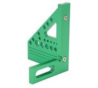 aqxreight 3D Multi Angle Measuring Ruler Green Scale Multifunctional Woodworking Square With Positioning Pin Dimensional Such Any Wood Metal Calibration Functions Design] With