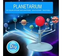 aqxreight 3D Simulation Solar System Planetarium DIY Model Kids Astronomical Science Kits System Assemble The and Material Children The Solar The Teaches - of Planet ModelSimulation