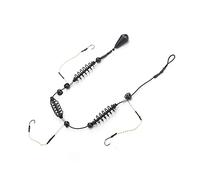 aqxreight 3Pcs Artificial Lure Fish Hooks Trap Basket Set with Spring Feeder Design, 35G Fishing Tackle for Freshwater and Saltwater, Compatible with Bass Catfish Carp (30g)