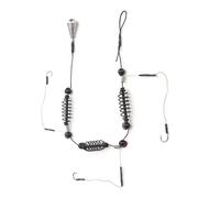 aqxreight 3Pcs Artificial Lure Fish Hooks Trap Basket Set with Spring Feeder Design, 35G Fishing Tackle for Freshwater and Saltwater, Compatible with Bass Catfish Carp (25g)