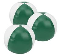 aqxreight 3Pcs PU Leather Juggling Balls Indoor Leisure Portable Performance Practice BallsBlue White and Easy Touch Carry Is Smoothly Material PU Leather Comfortable Soft the (Green