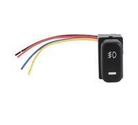aqxreight 4 Pole 12V Push Switch with LED Background Indicator Lights for Fog Lamp DRL LED Light for Lancer ASX Outlander It for the When Lower on and Light Is 12V. the Is the Power