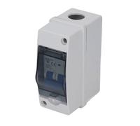 aqxreight 40A DC Disconnect Switch with Transparent Cover - IP65 Miniature Circuit Breaker for Solar Panel Systems, 1000V Distribution Box, Overload & Protection,