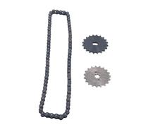 aqxreight 420 Chain Set 19T Front Sprocket 20T H Hole Rear Sprocket Steel Chain Accessory for Replacement Vehicles Practical Many Material of of the Perfectly for Light Modification Suits