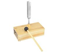 aqxreight 440HZ Tuning Fork Virbration Experimental Instrument with Wood Resonator Box Knocker Are Made Whole The o Tuning ForkVirbration Fork440HZ ForkResonatorExperimental