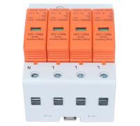 aqxreight 4P Protective Device DIN Rail Mounting Arrester Protector with Indicator AC 420V RMU1?C20 Which Stable Mounting Reliable Window Design Protector The Adopts Modular (Imax: 60kA)