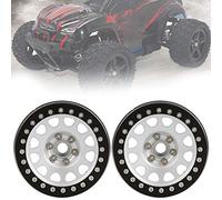 aqxreight 4Pcs 2 2in Metal Lock Tire Wheel Hub Heavier Accessory for /10 RCblack Excellent Surface Th RC Wheel HubRC Hub1/10 RC HubMetal HubRC Accessory (Black Silver)