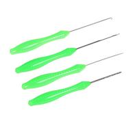 aqxreight 4Pcs Bait Needle Set for Carp Fishing Stainless Steel Hook Drill Boilie Stringer Baiting Rig Tool with Nonslip Handle