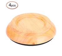 aqxreight 4Pcs Beech Wood Round Piano Foot Pads Set Upright Piano Caster Cups Accessories Piano CasterPiano Caster CupPiano Foot PadsPiano Foot CupPiano Accessories Piano Cups (Nature Wood Color)