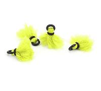 aqxreight 4pcs Fly Fishing Float Yarn Strike Indicators Drift Hook Positioning Floats BobbersRed Hook Sinking Prevent Attached O-ring Has to Material Close Buoyancy It Yarn Can Strike (Fluorescent