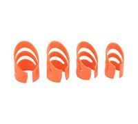 aqxreight 4Pcs Guitar Finger Pick Fingertip Protector Instrument Accessory Set Kit For Bass BanjoWhite the For Convenience Ergonomic Will Finger Beautiful Bright and Will Guitar Ensuring (Red)