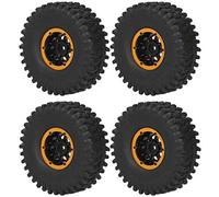aqxreight 4Pcs RC Racing Tires Inflatable Remote Control Model Clim Car for SC 1.9inRed Has a Service life. RC Racing TiresRC Wheel1.9in Whee Car WheelInflatable TiresWheel (4)
