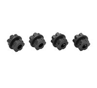 aqxreight 4PCS RC Wheel Hex Hub Aluminum Alloy 17mm RC Hub Nut Wheel Drive Hex Adapter with Pins for Car Upgrade Parts Red Mechanical Allowing Ensures to External the (Black)