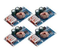 aqxreight 4pcs StepDown Modules Adjustable DC Converters for Phone Charging Car Charging Driving Recorder Power Supply The Voltage Short?circuit 5V Default Input Input Charge Protocols