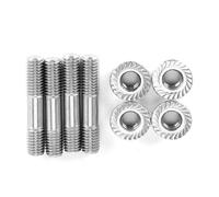 aqxreight 4pcs Stud Bolts System Stud Nuts M8x1.25 42mm 304 Stainless Steel for Car Intake Manifold with High Durability