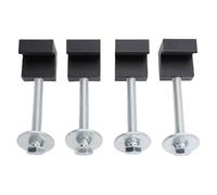 aqxreight 4PCS Truck Tool Box Mounting Kit Aluminum Alloy Tie Down J Hooks with Screws and Washers