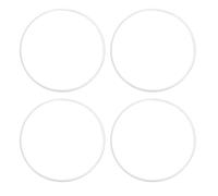 aqxreight 4Pcs Wheel Rim Protector Aluminum Alloy Scratch Resistant Wheel Rim Guard Trim Ring Automotive Wheel Rim Protector for 19 Inch Hub Silver