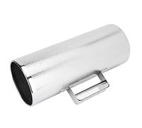 aqxreight 5 * 12.8'' Professional Stainless Steel Percussion Instrument Metal Guiro with Scraper Excellent and Bright Texture and a Hollow with a Guiro-style for Body with Stainless Steel