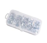 aqxreight 500pcs Aluminum Crimp Sleeves Connector Kit 5 Sizes Single Double Drum Crimp Sleeves for Fishing Line High for Use Make No From Are Crafted Edges Ensuring to (250pcs)