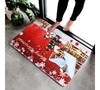 aqxreight 50x80cm Christmas Themed Pattern Soft Nonslip Living Room Floor Mat Carpet Home Decor It Only Beautiful Feeling The Mat Pattern Modern and But Beautiful and on and and The Hand