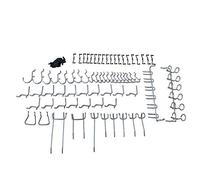 aqxreight 51 Pcs Pegboard Hook Plated Hanging Hook Combination Kit for Hammer Wrench Pliers Safe Use and Clamp/Holder The Will Ensures Coating Rust Product -Resistant