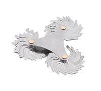 aqxreight 51Pcs Stainless Steel Thread Pitch - Measuring Tool for Internal & External Threads, 60 Degree Whitworth Screw Pitch Gage, Lathe & Machining Accessory (#1)