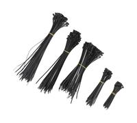 aqxreight 550Pcs Nylon Cable Zip Ties Assortment Set Self Locking Electric Wire Ties for Outdoor Indoor Electric Wires Vario Cable Zip TiesNylon TieSelf Locking TiesCable Tie (Black)